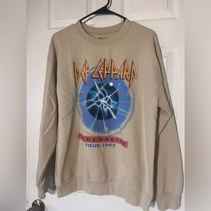 Vintage deaf leopard crewneck